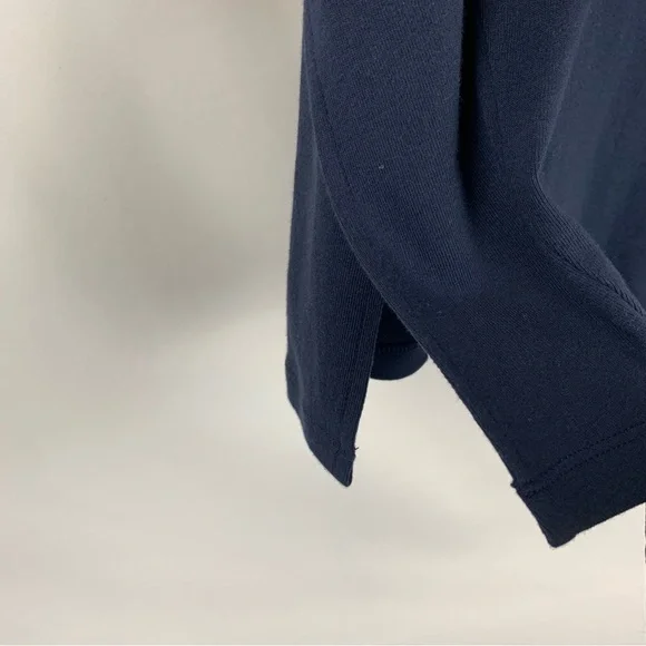 Chico's Women’s Navy 3/4 Sleeve Scoop Neck Tunic Top - Picture 5 of 8